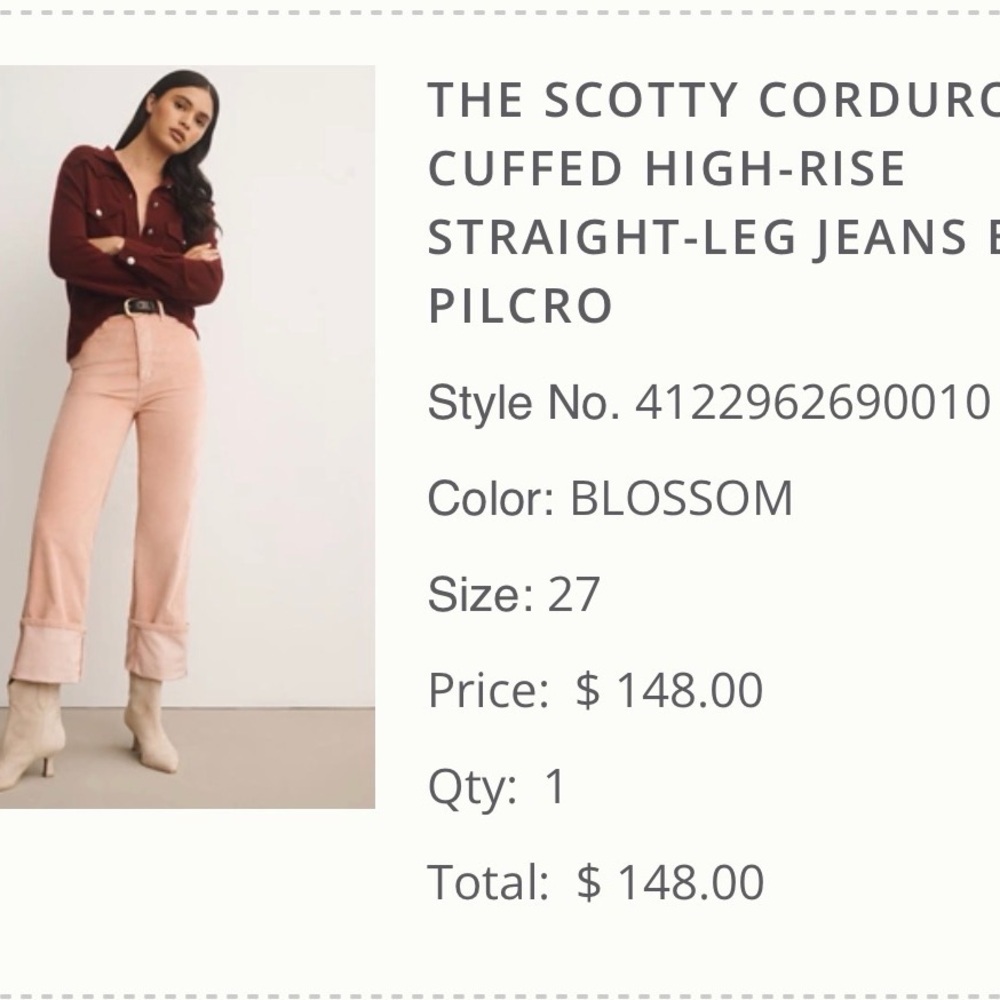 Pilcro Corduroy pants